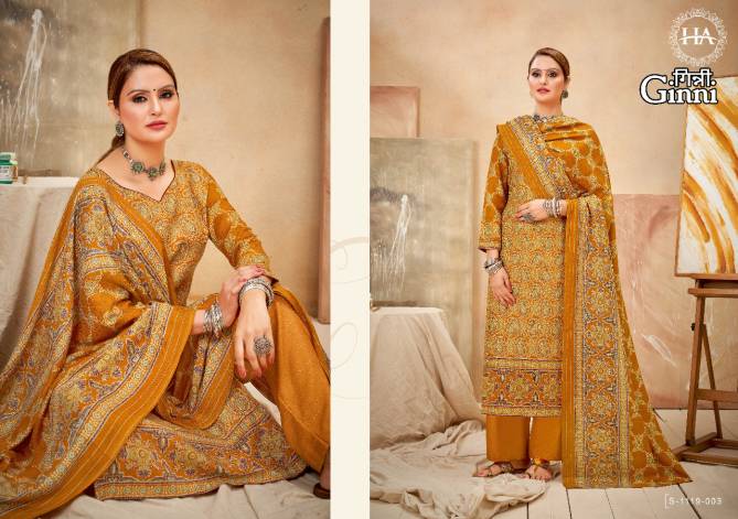 Harshit Ginni Ethnic Wear Pashmina Wholesale Dress Collection
